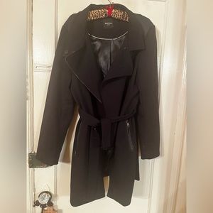 BeBe coat with belt.beautiful styling.fully lined. Great condition